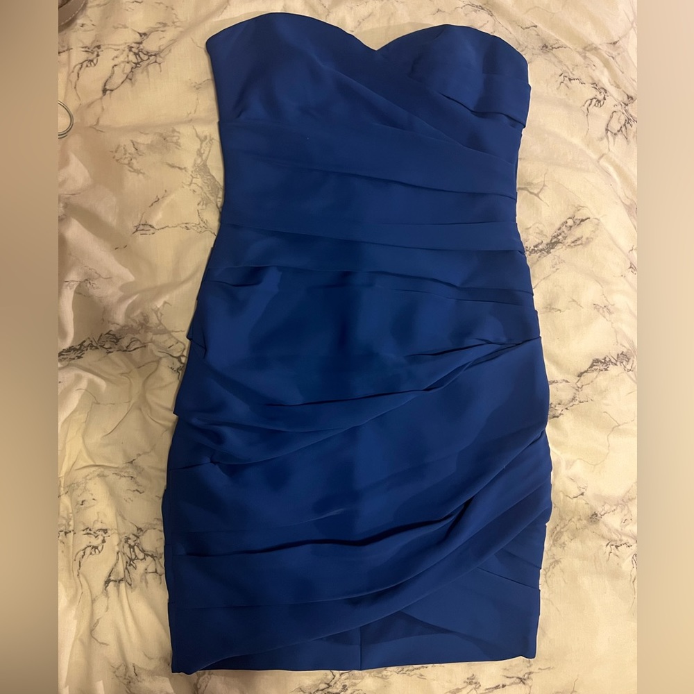 BCBGMAXAZRIA blue short dress size 6